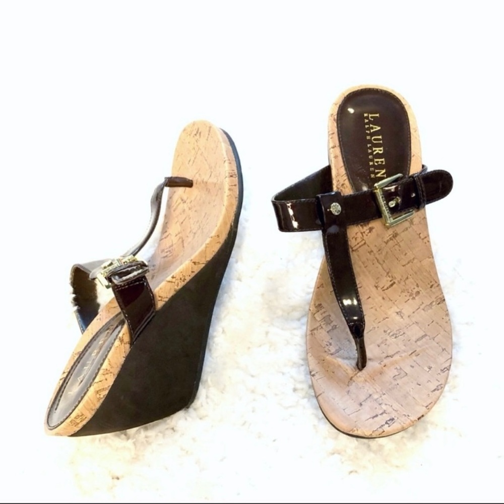 Ralph Lauren lightweight thong wedge …